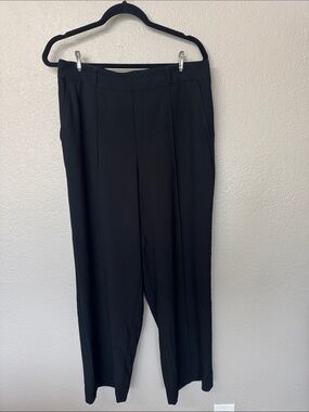 INC International Concepts Black Straight-Leg Dress Trousers